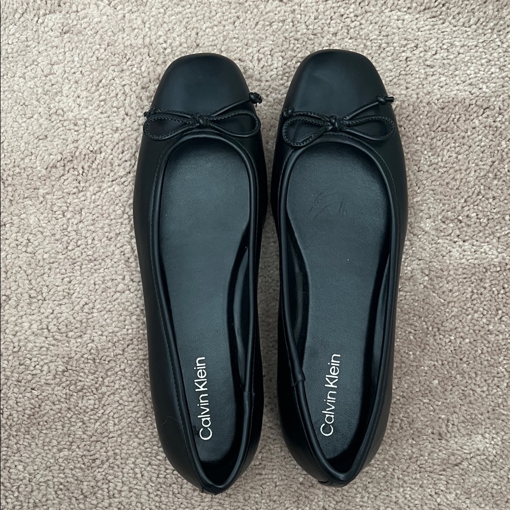 Calvin Klein Black Ballet Flats